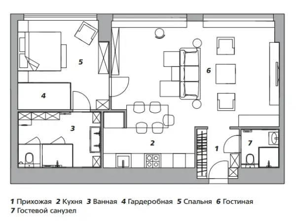 Квартира для сына-диджея, 80 м²